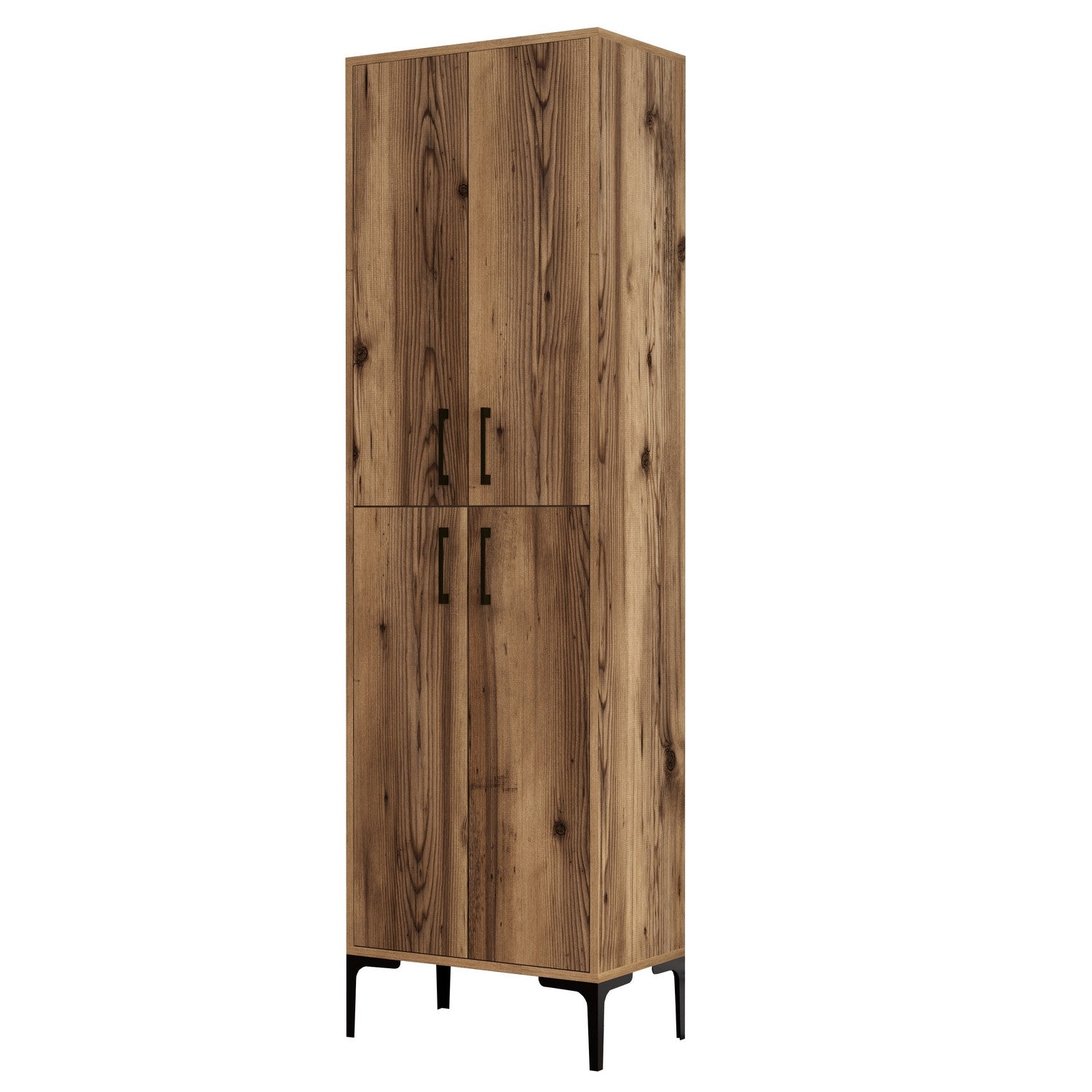 Sapateira industrial – 60 x 200 x 35 cm – nogueira – painel de partículas revestido a melamina