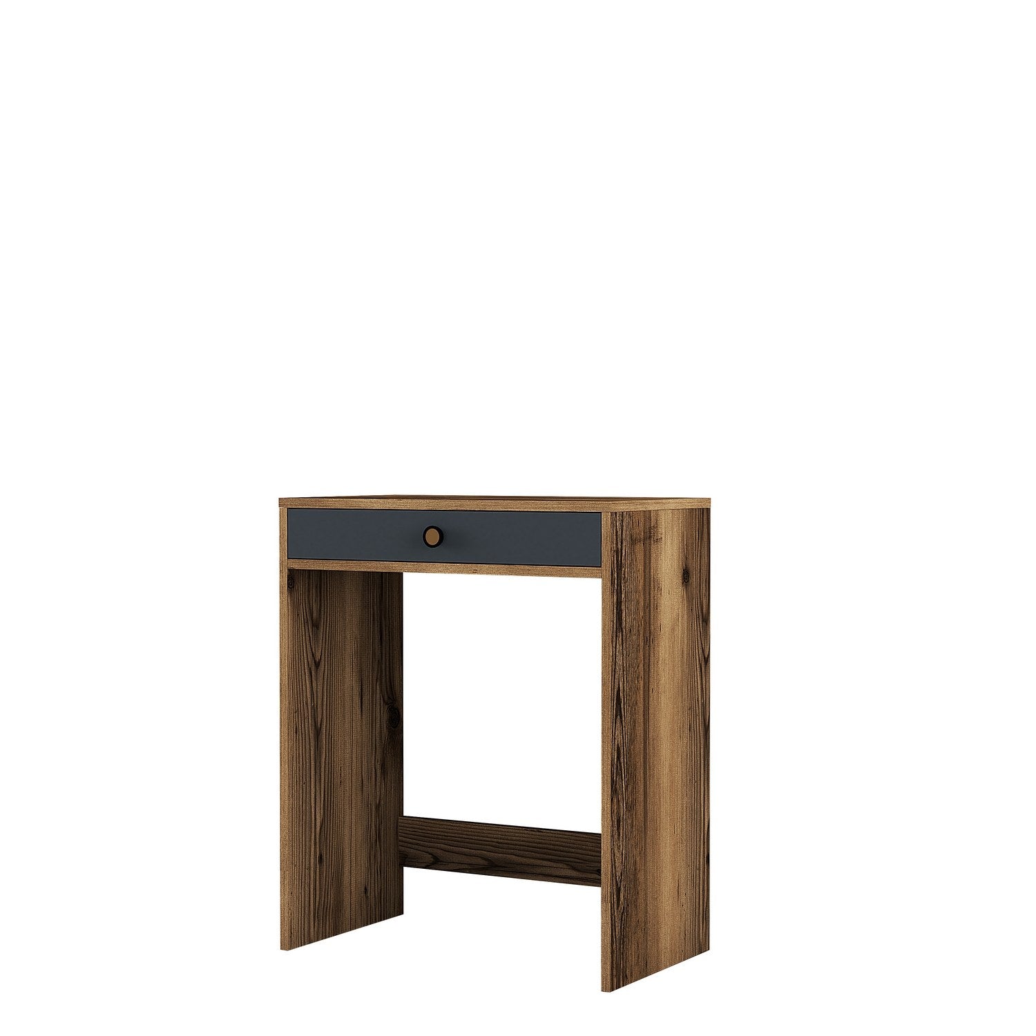 Toucador – 70 cm x 40 cm x 84,7 cm – Nogueira e Antracite – Painel de partículas