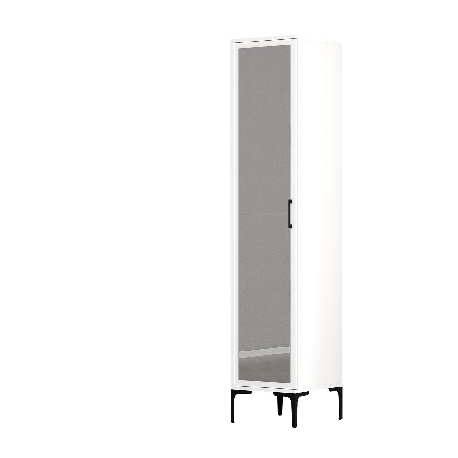 Guarda-roupa – 40 cm x 47,5 cm x 201,4 cm – Branco – Painel de partículas revestido de melamina