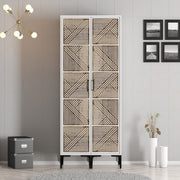 Guarda-roupa – 80 cm x 201,4 cm x 47,5 cm – Branco – Painel de partículas revestido a melamina