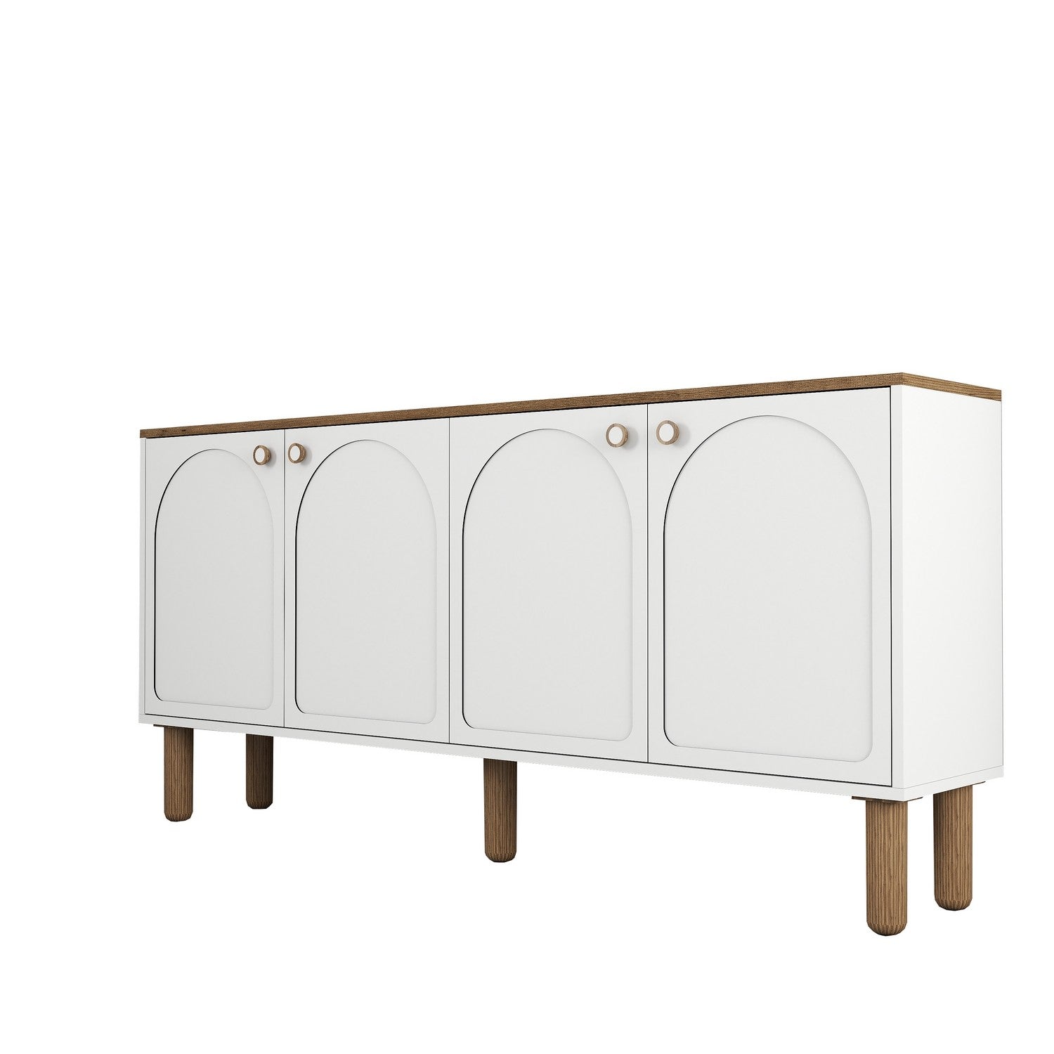Aparador – 180 cm x 84 cm x 35 cm – Branco – Melamina