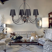 Candeeiro de Teto - 60 cm - Preto - Metal