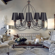 Candeeiro de Teto – 60 cm – Preto – Metal