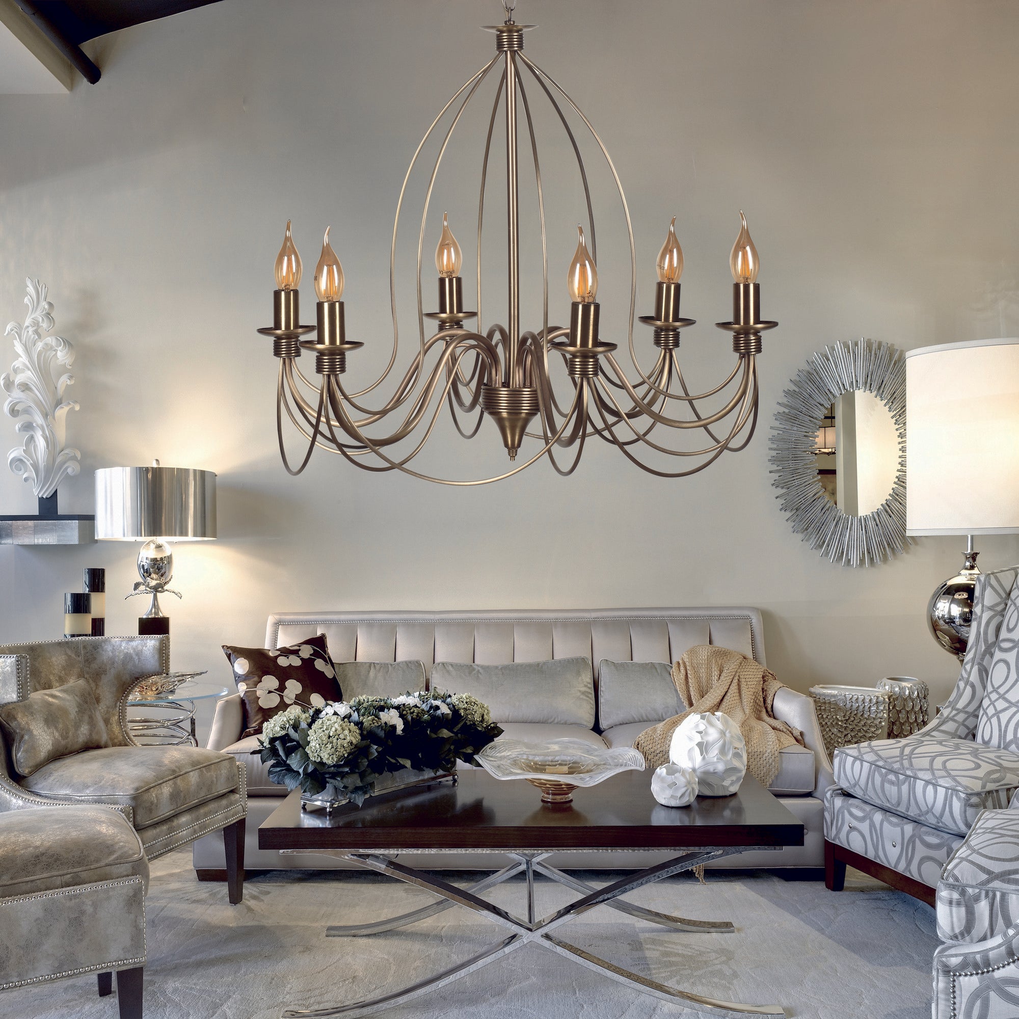 Candeeiro de Teto – 60 cm – Multicolorido – Metal