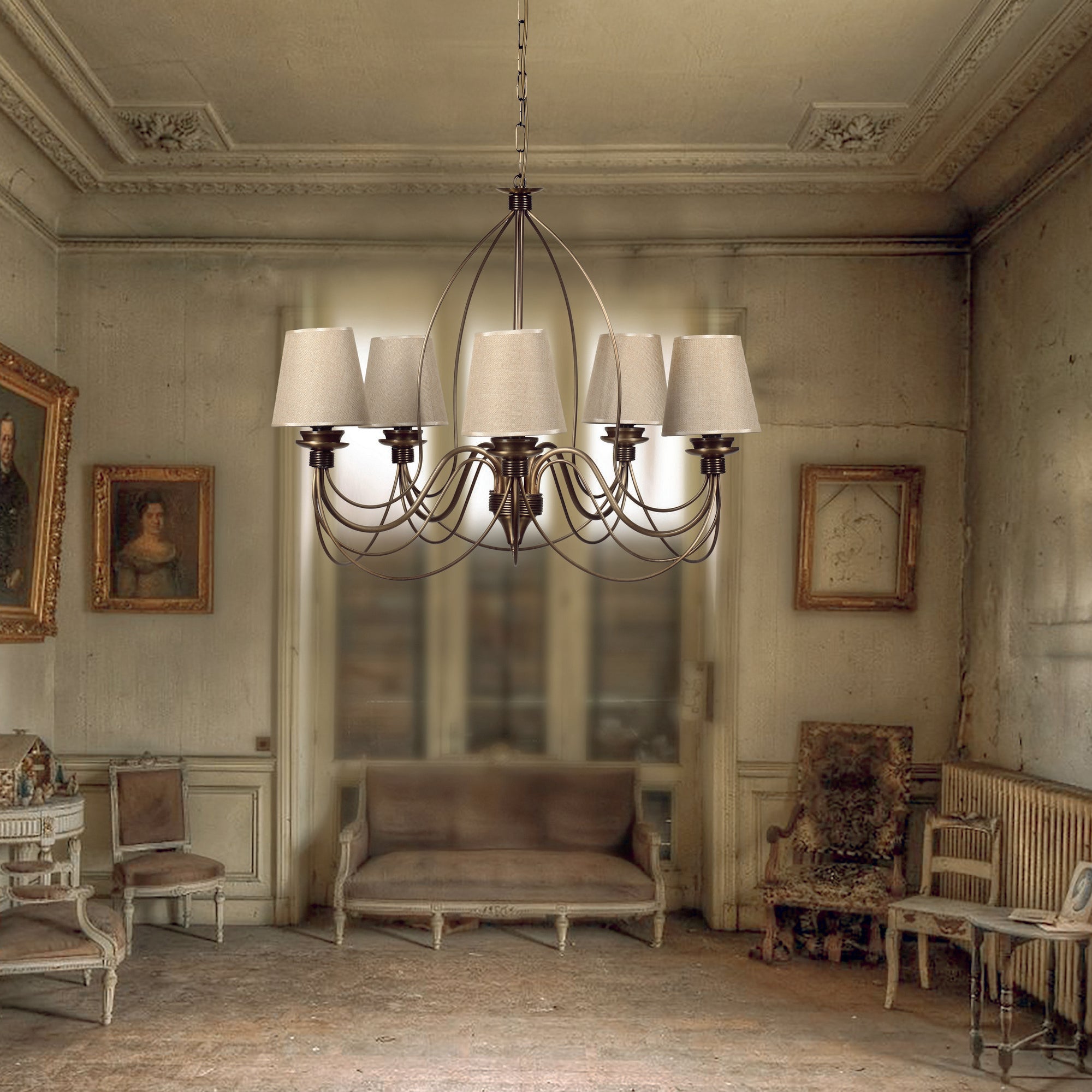 Candeeiro de Teto – 60 cm – Multicolorido – Metal