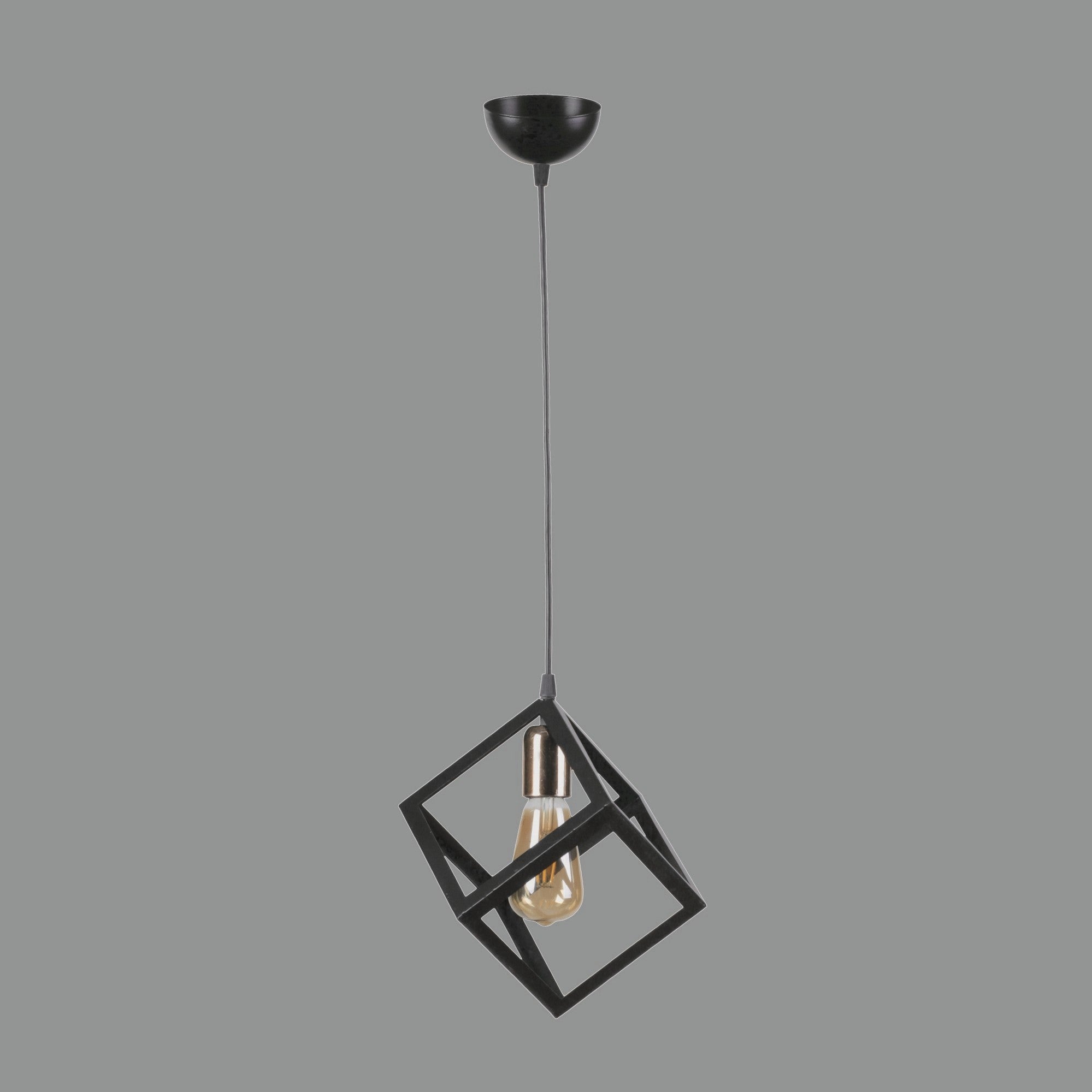 Candeeiro de Teto – 65 cm – Multicolorido – Metal com Revestimento de Cobre