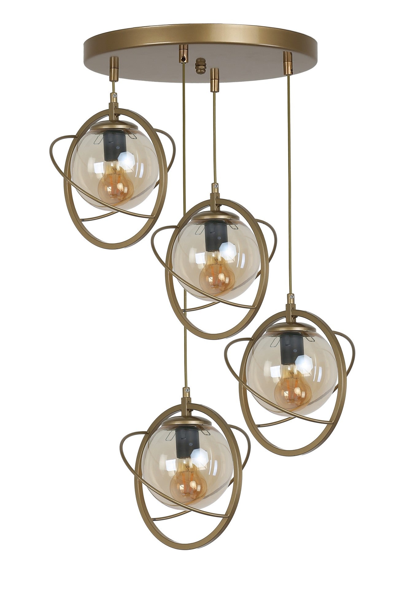 Candeeiro de Teto – 35 cm – Antigo – Metálico