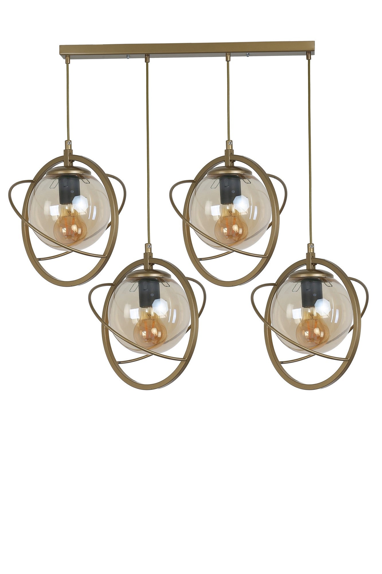 Candeeiro de Teto - 25 cm - Antigo - Metal