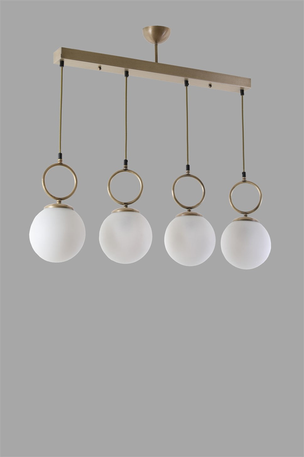 Candeeiro de Teto – 65 cm – Branco – Metal