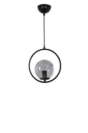 Candeeiro de Teto – 70 cm x 30 cm – Preto – Metal