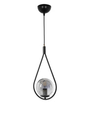 Candeeiro de Teto – 70 cm x 20 cm – Preto – Metal