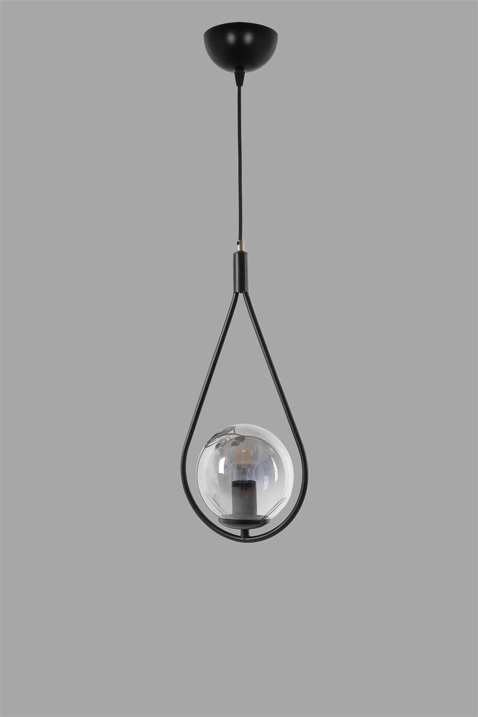 Candeeiro de Teto – 70 cm x 20 cm – Preto – Metal