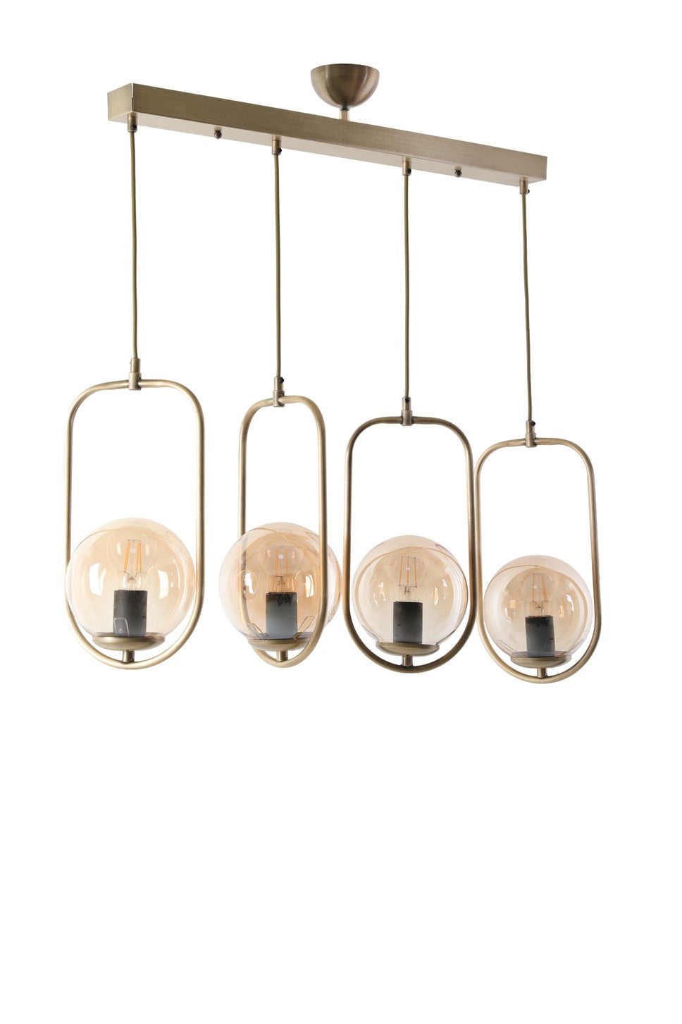 Candeeiro de Teto – 65 cm – Cobre – Metal