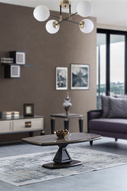 Candeeiro de Teto – 65 cm de diâmetro, 35 cm de altura – Branco – Metal