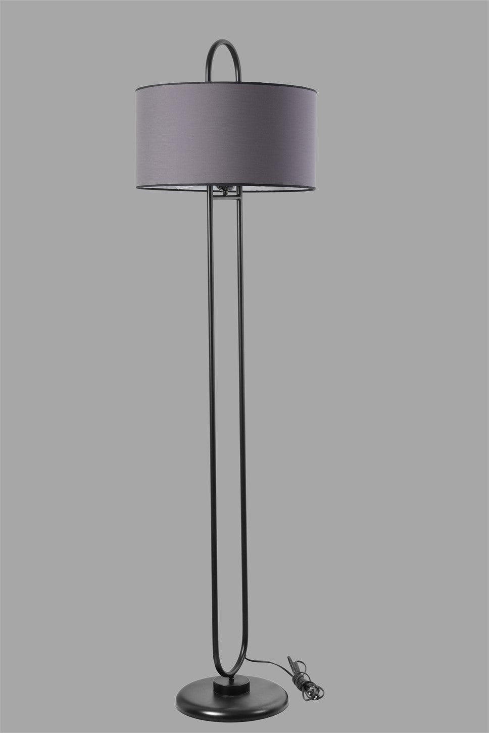 Candeeiro de Pé – 170 cm – Cinza Escuro – Metal