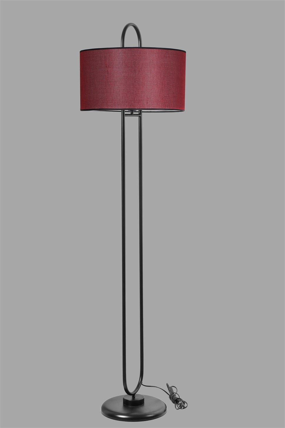 Candeeiro de Pé – 170 cm – Vermelho Clarete – Metal