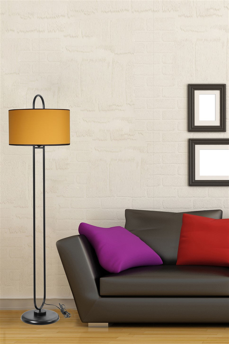 Candeeiro de Pé – 170 cm – Mostarda – Metal