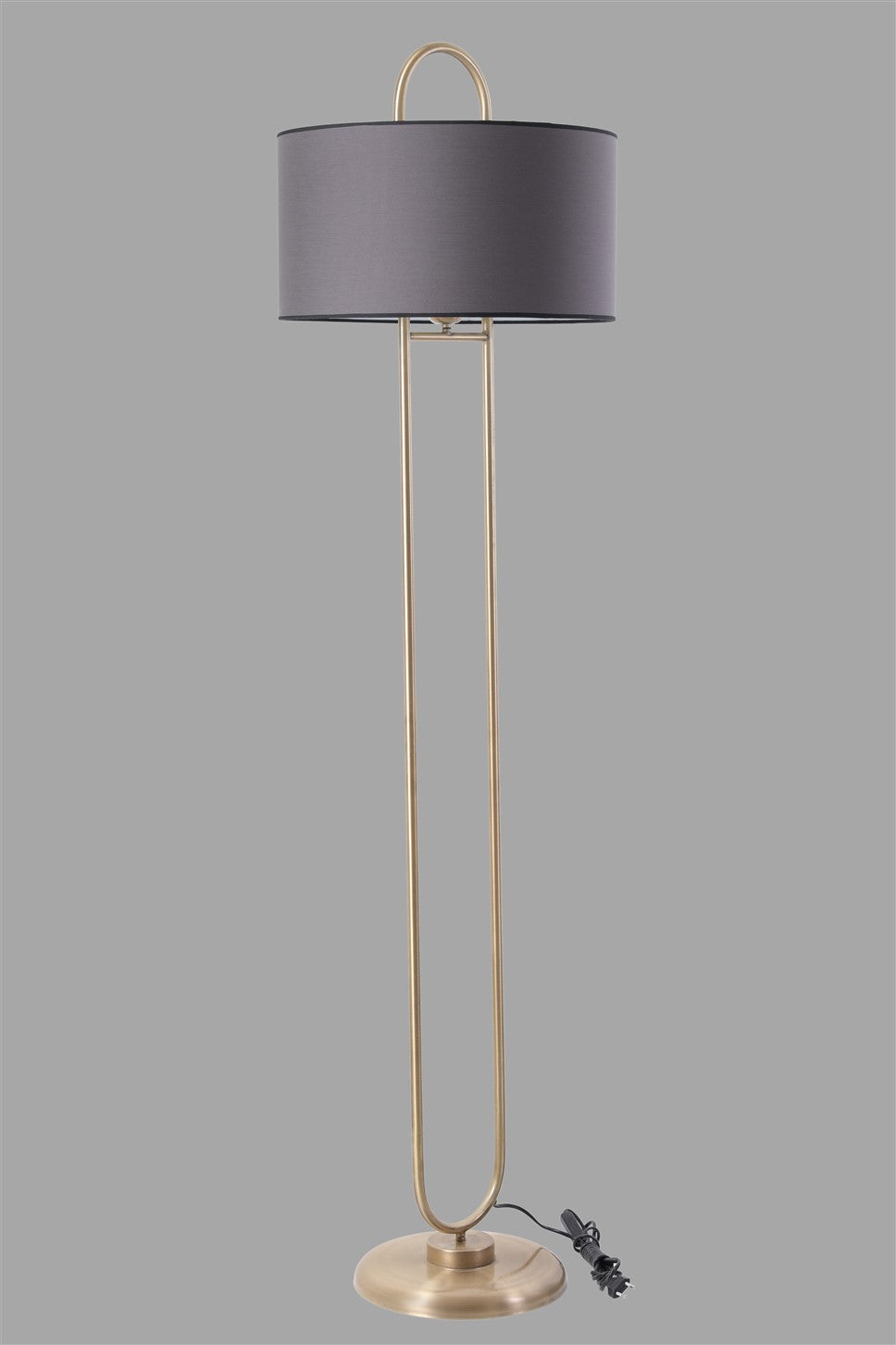Candeeiro de Pé – 170 cm – Cinza Escuro – Metal