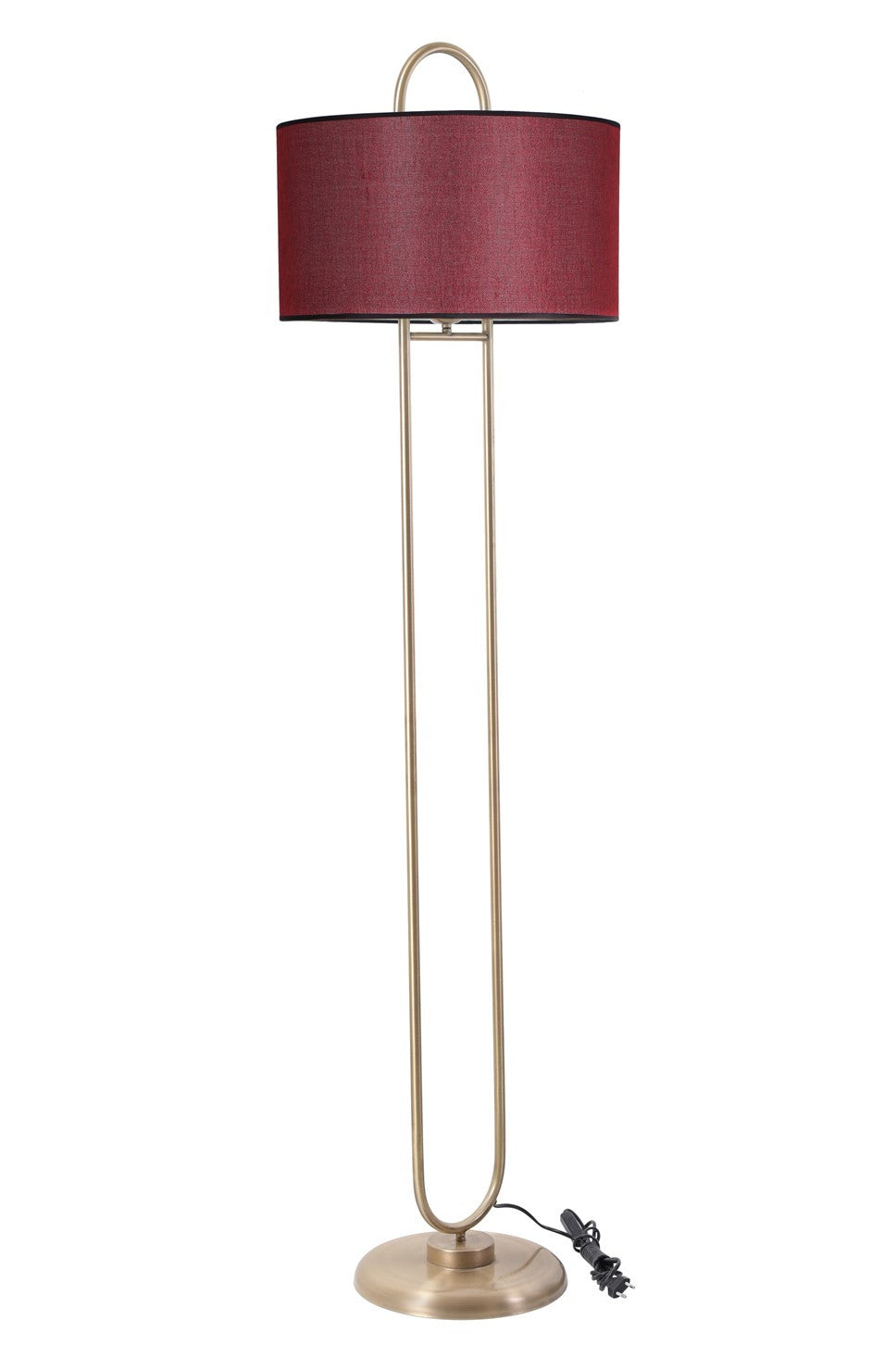 Candeeiro de Pé – 170 cm – Vermelho Clarete – Metal
