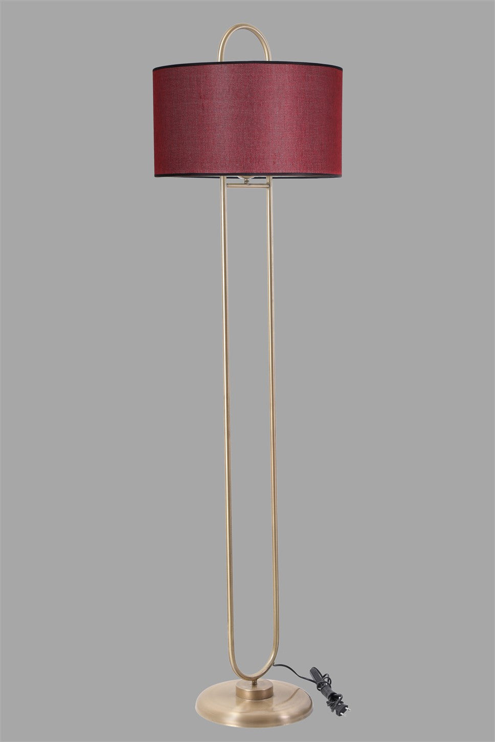 Candeeiro de Pé – 170 cm – Vermelho Clarete – Metal