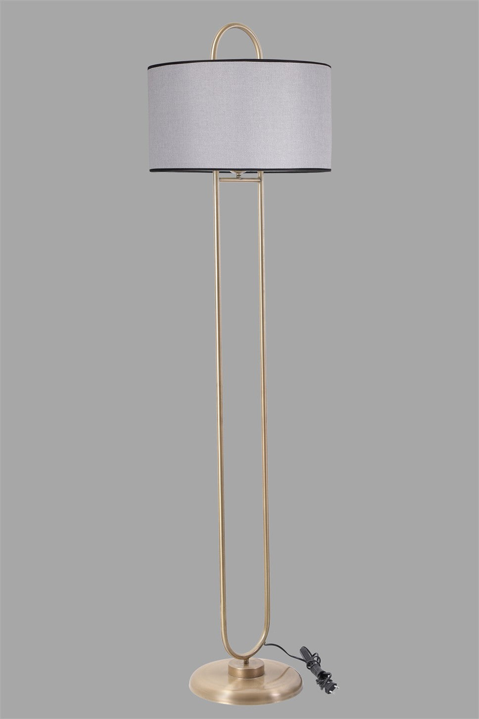 Candeeiro de Pé – 170 cm – Cinza – Metal