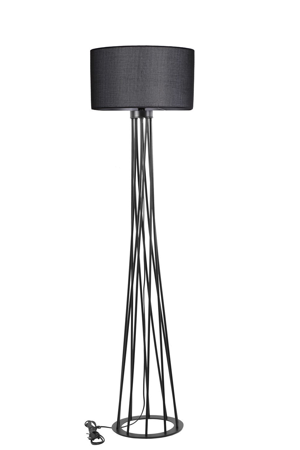 Candeeiro de Pé – 160 cm – Preto – Metal