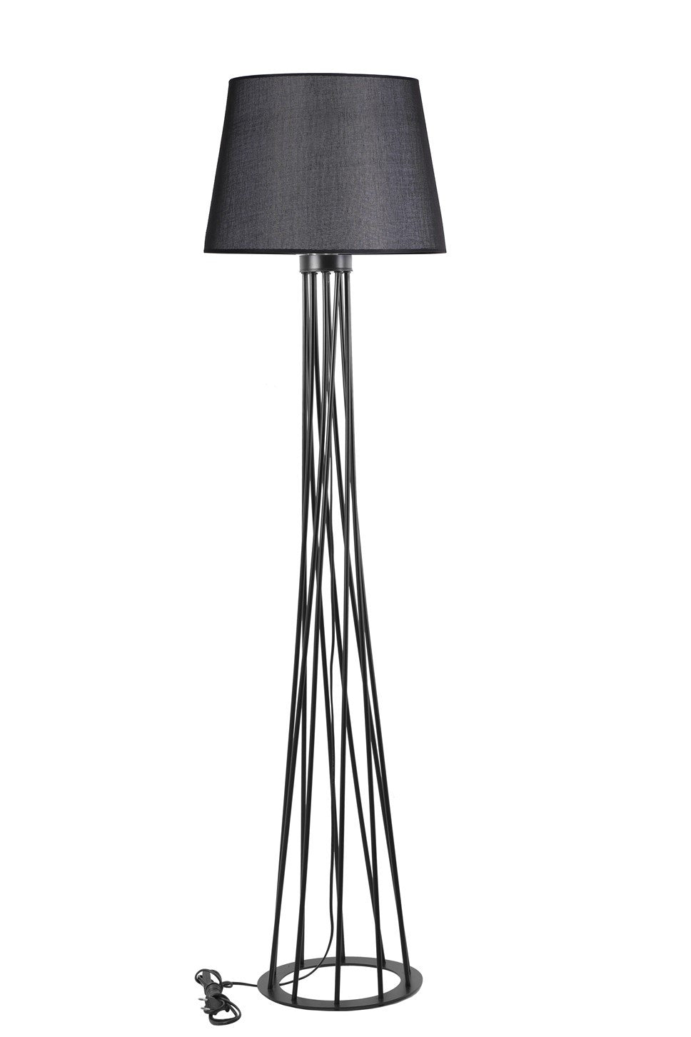 Candeeiro de Pé – 160 cm – Preto – Metal