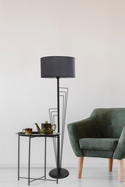 Candeeiro de Pé – 165 cm – Preto – Metal