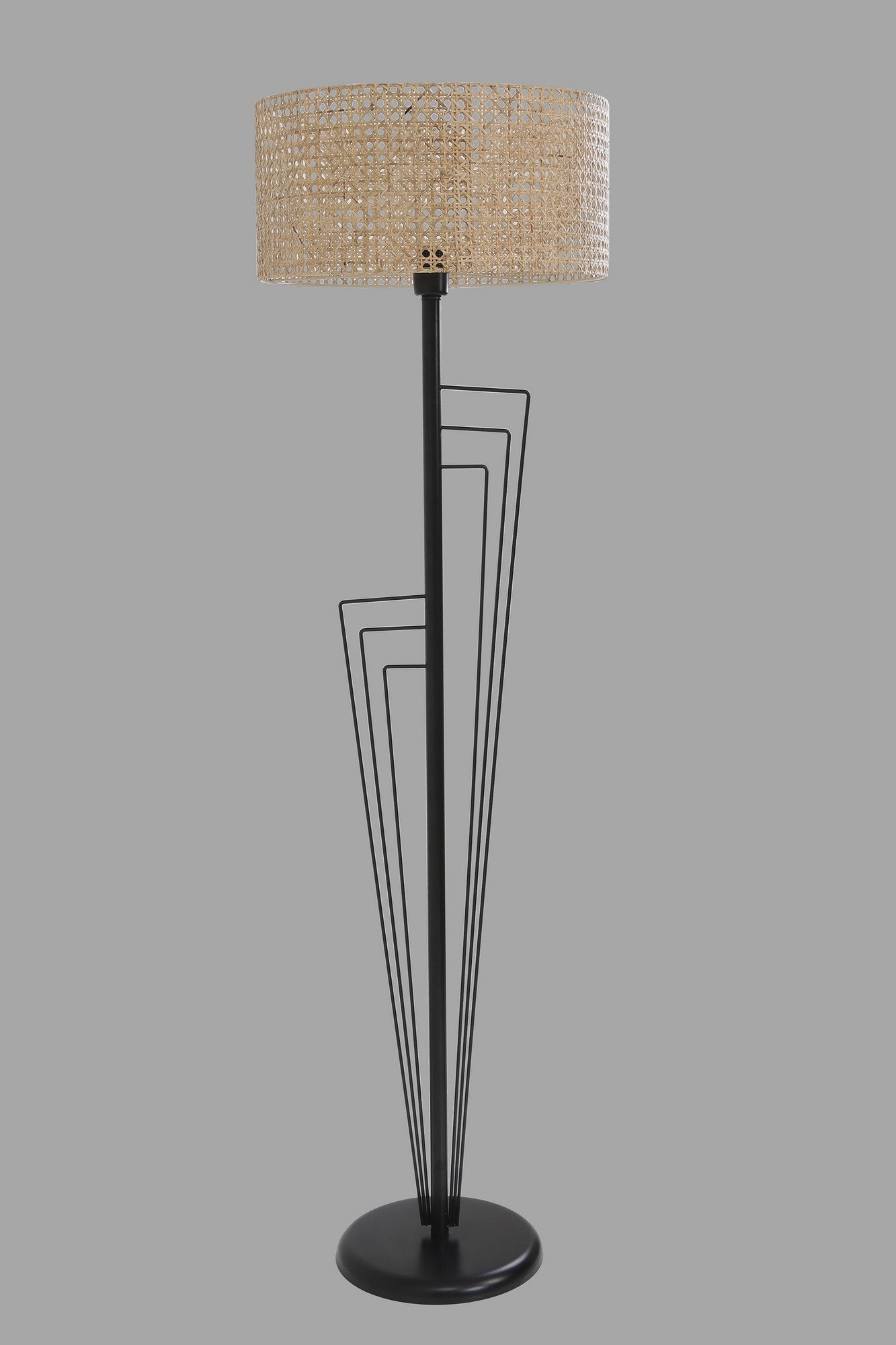 Candeeiro de Pé – 165 cm – Preto – Metal