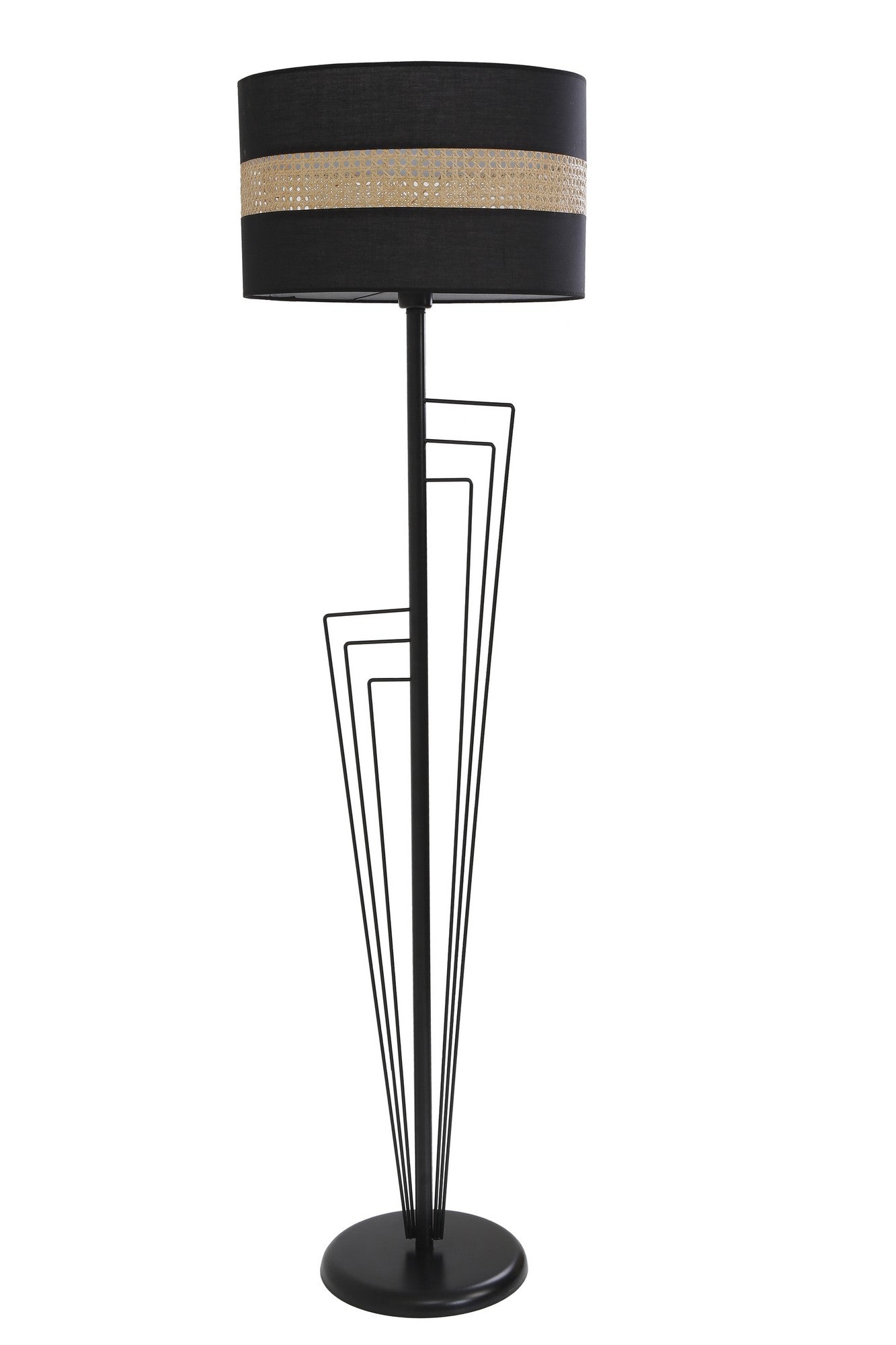 Candeeiro de Pé – 165 cm – Preto – Metal