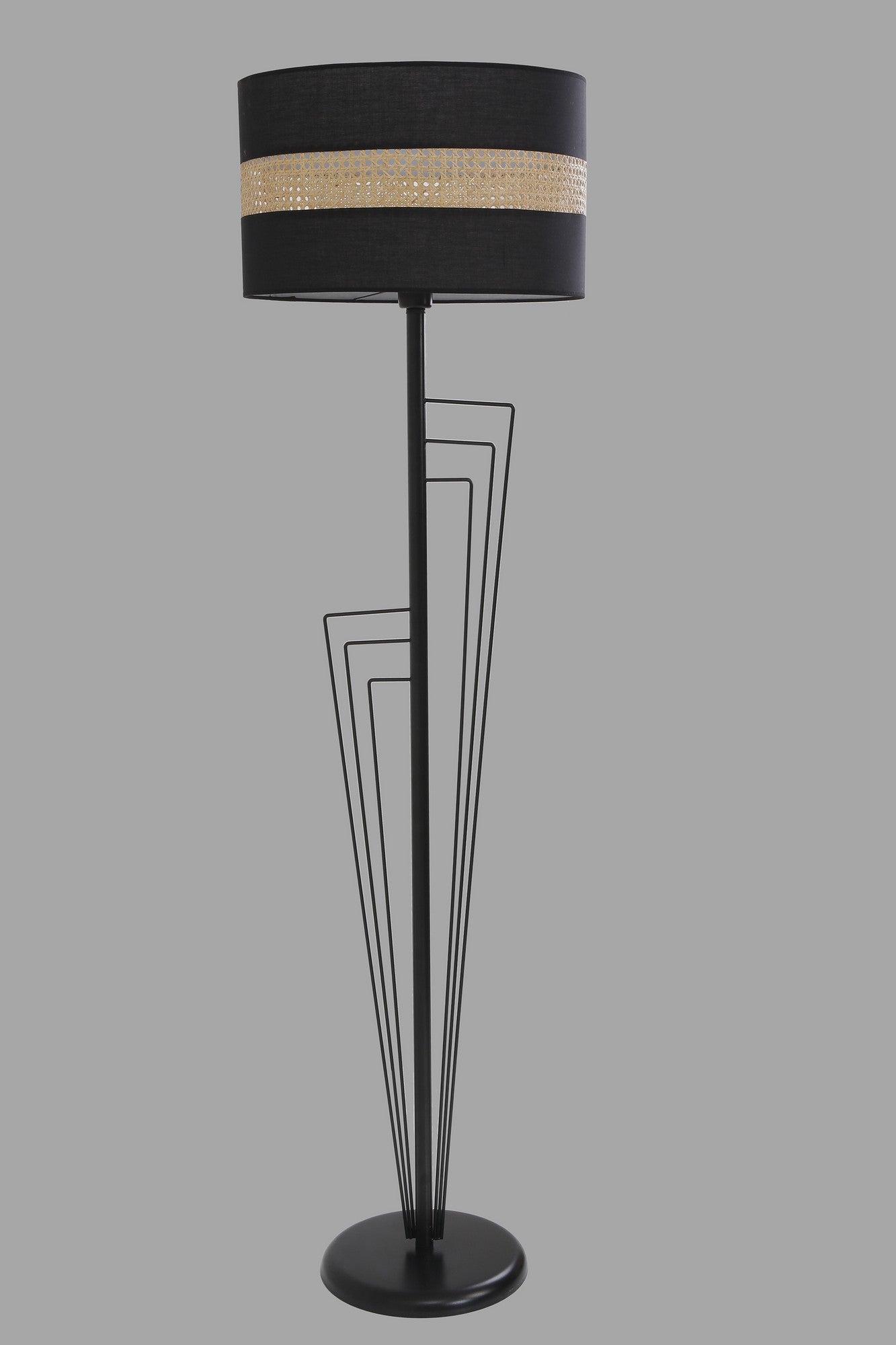 Candeeiro de Pé – 165 cm – Preto – Metal
