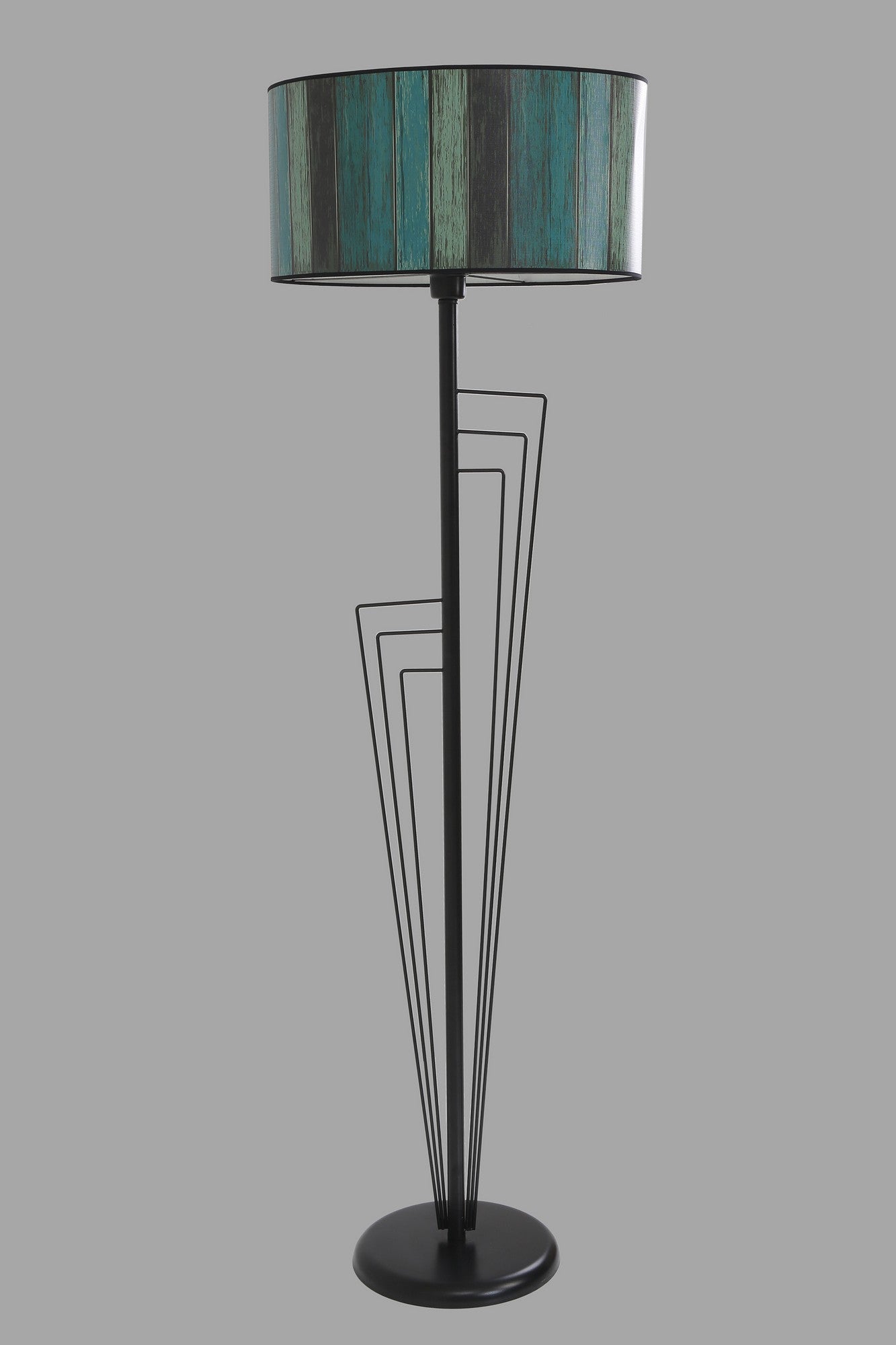 Candeeiro de Pé – 165 cm – Preto – Metal