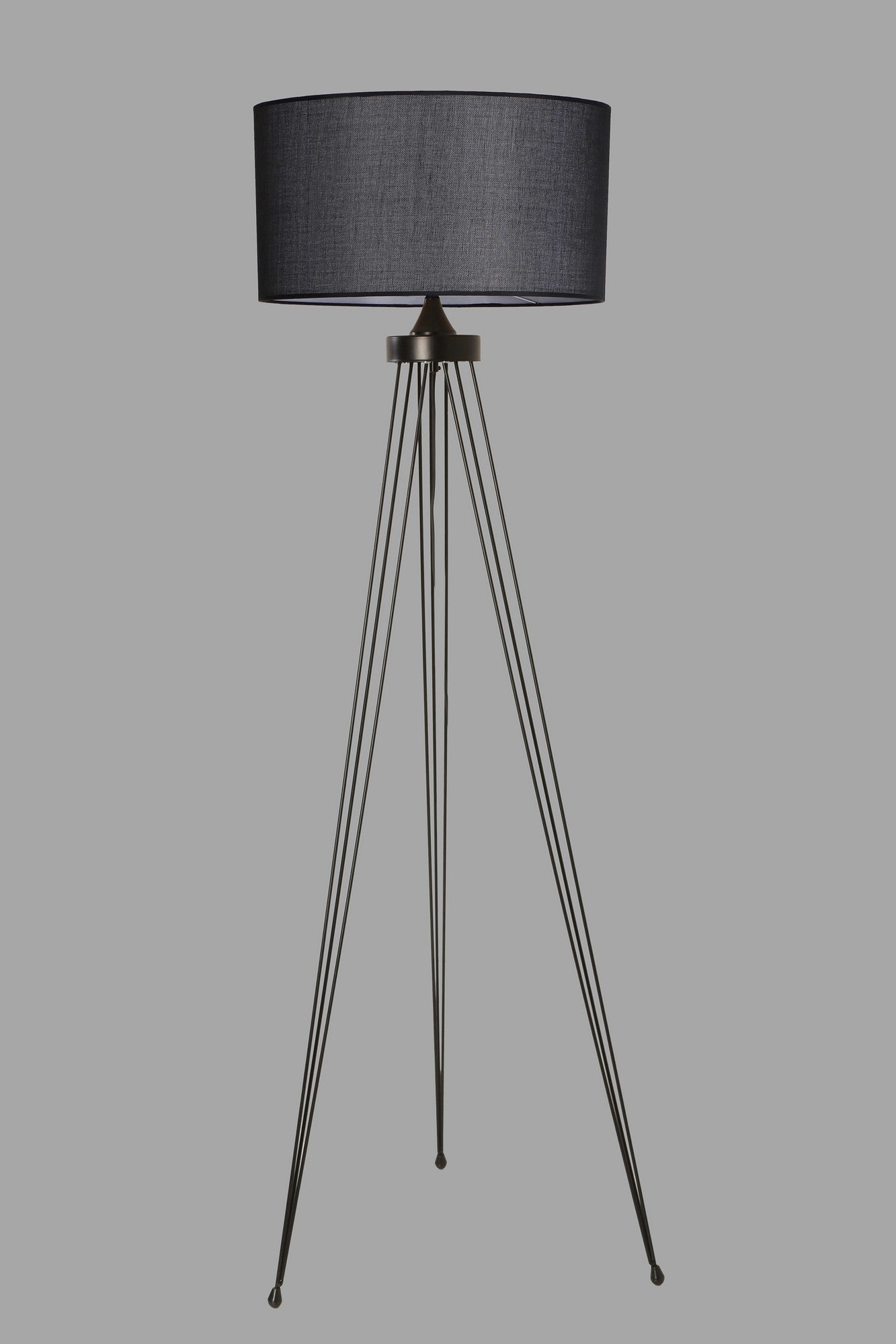 Candeeiro de Pé – 155 cm – Preto – Metal
