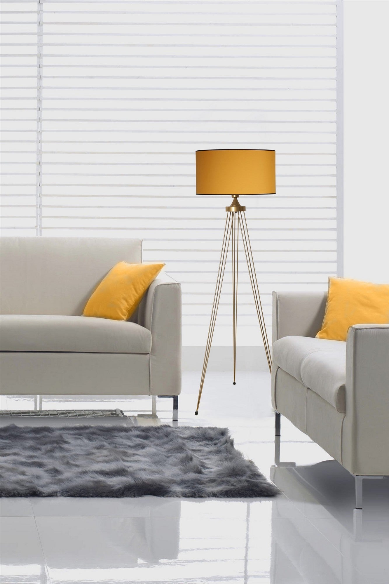 Candeeiro de Pé – 155 cm – Cobre – Metal