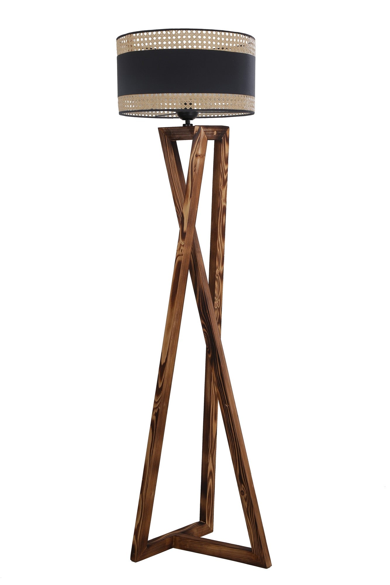 Candeeiro de Pé – 150 cm – Cobre – Madeira
