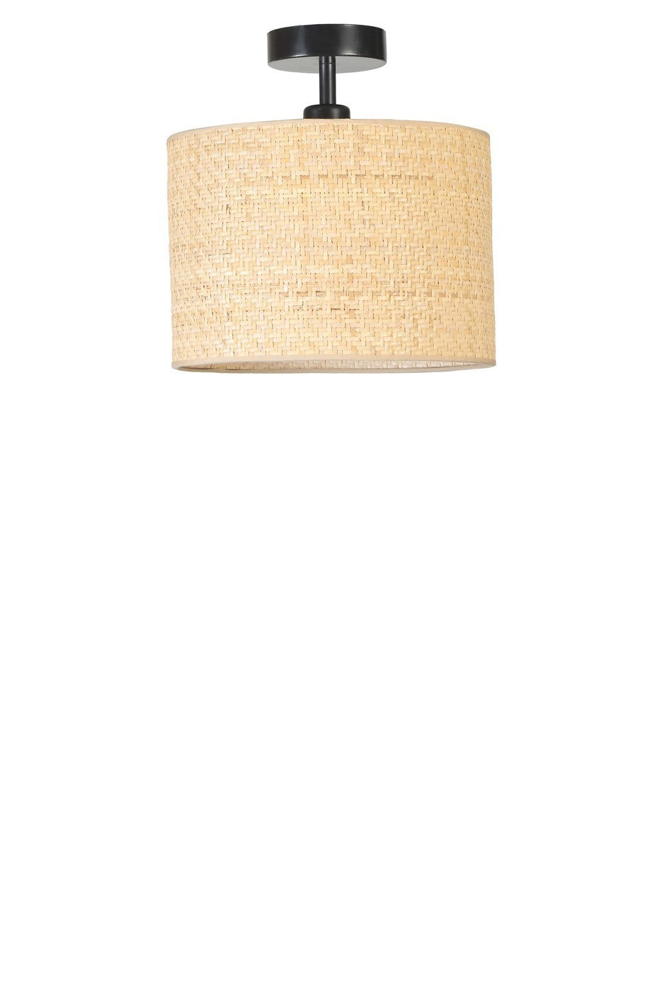 Candeeiro de Teto – 30 cm – Dourado, Preto, Bege – Metal