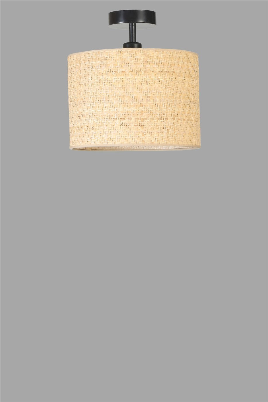Candeeiro de Teto – 30 cm – Dourado, Preto, Bege – Metal