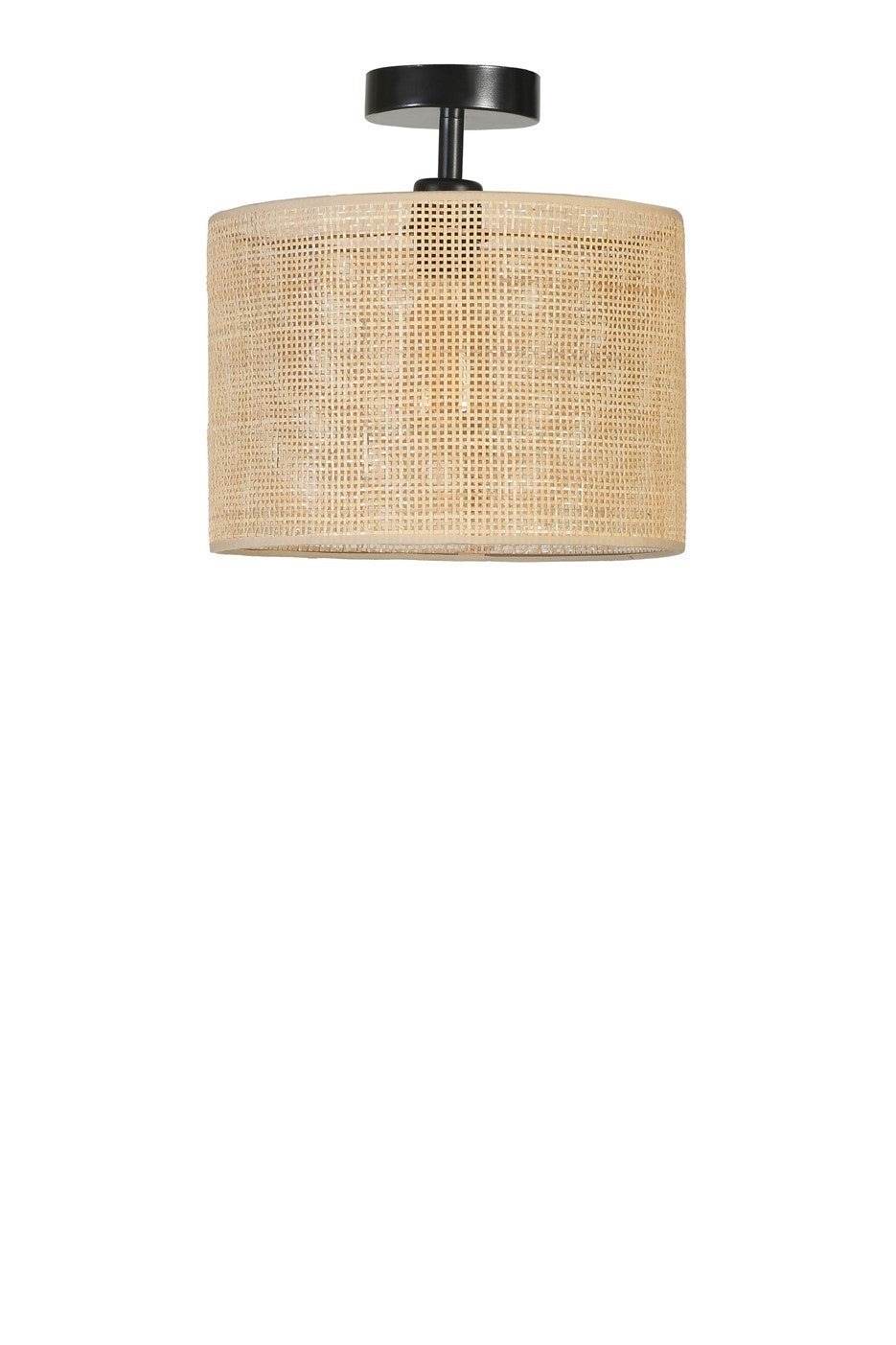 Candeeiro de Teto – 30 cm – Dourado, Preto, Bege – Metálico