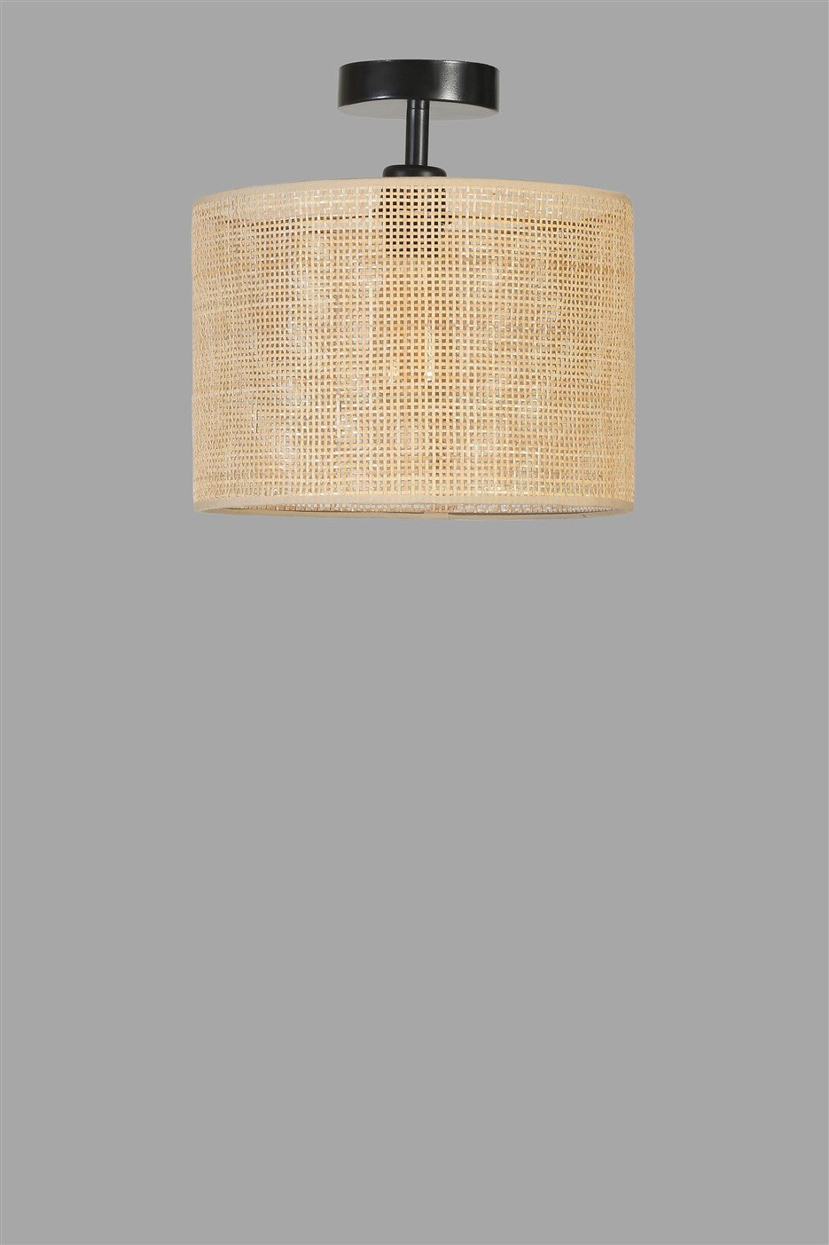 Candeeiro de Teto – 30 cm – Dourado, Preto, Bege – Metálico