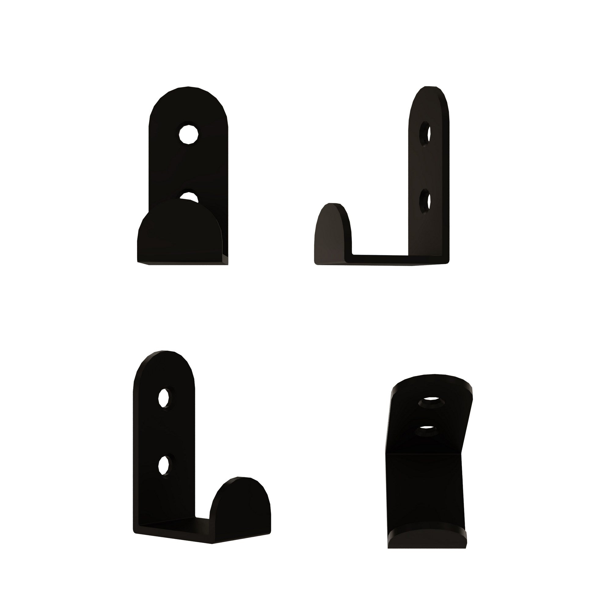 Cabide de Metal Leny Individual - Preto: Suporte de Parede Ultra-Resistente 1kg