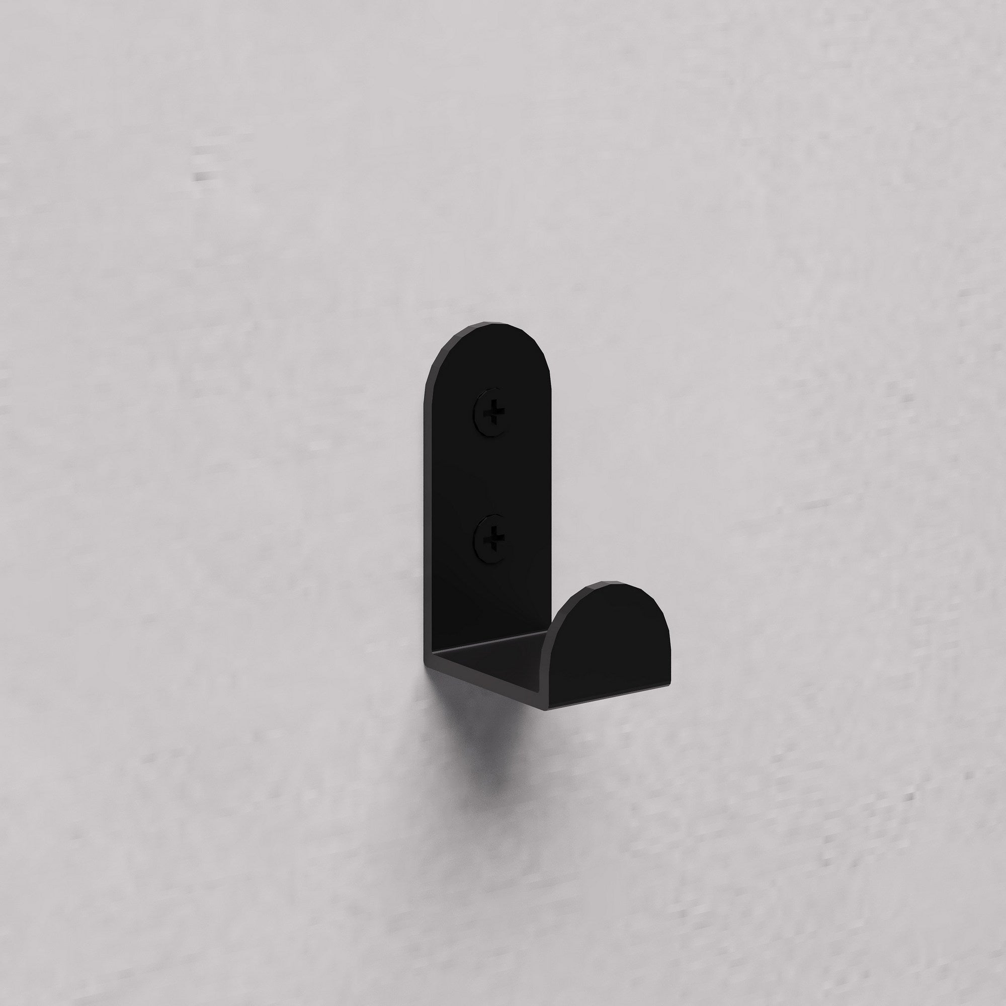 Cabide de Metal Leny Individual - Preto: Suporte de Parede Ultra-Resistente 1kg