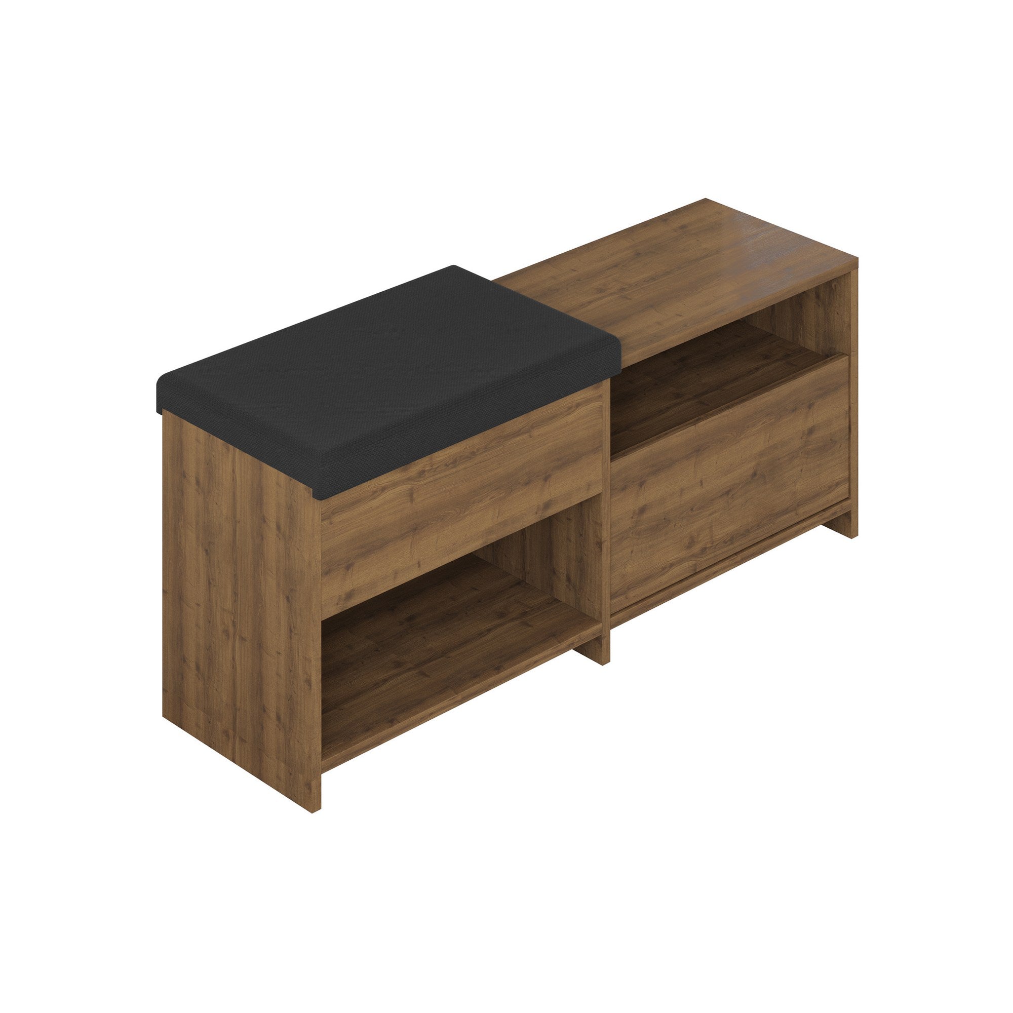 Sapateira – 120,3 x 51 x 40,5 cm – cor Hitit – madeira