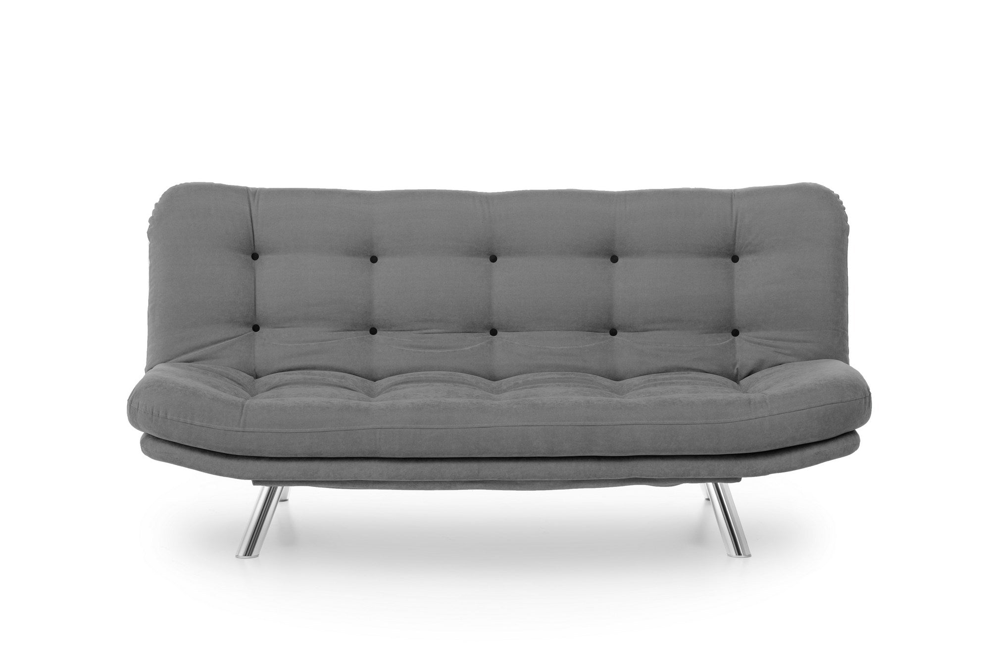 Sofá-Cama de Metal – 200 cm x 130 cm – Cinzento
