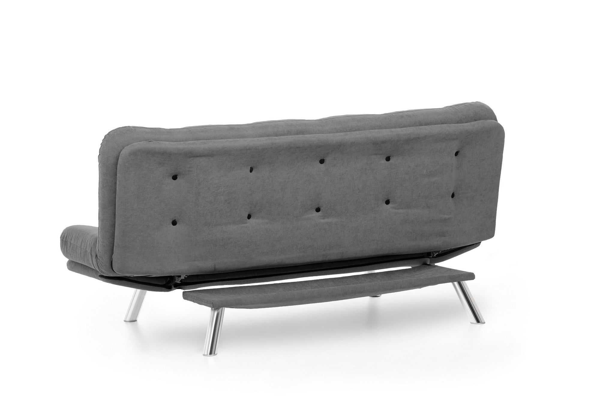Sofá-Cama de Metal – 200 cm x 130 cm – Cinzento