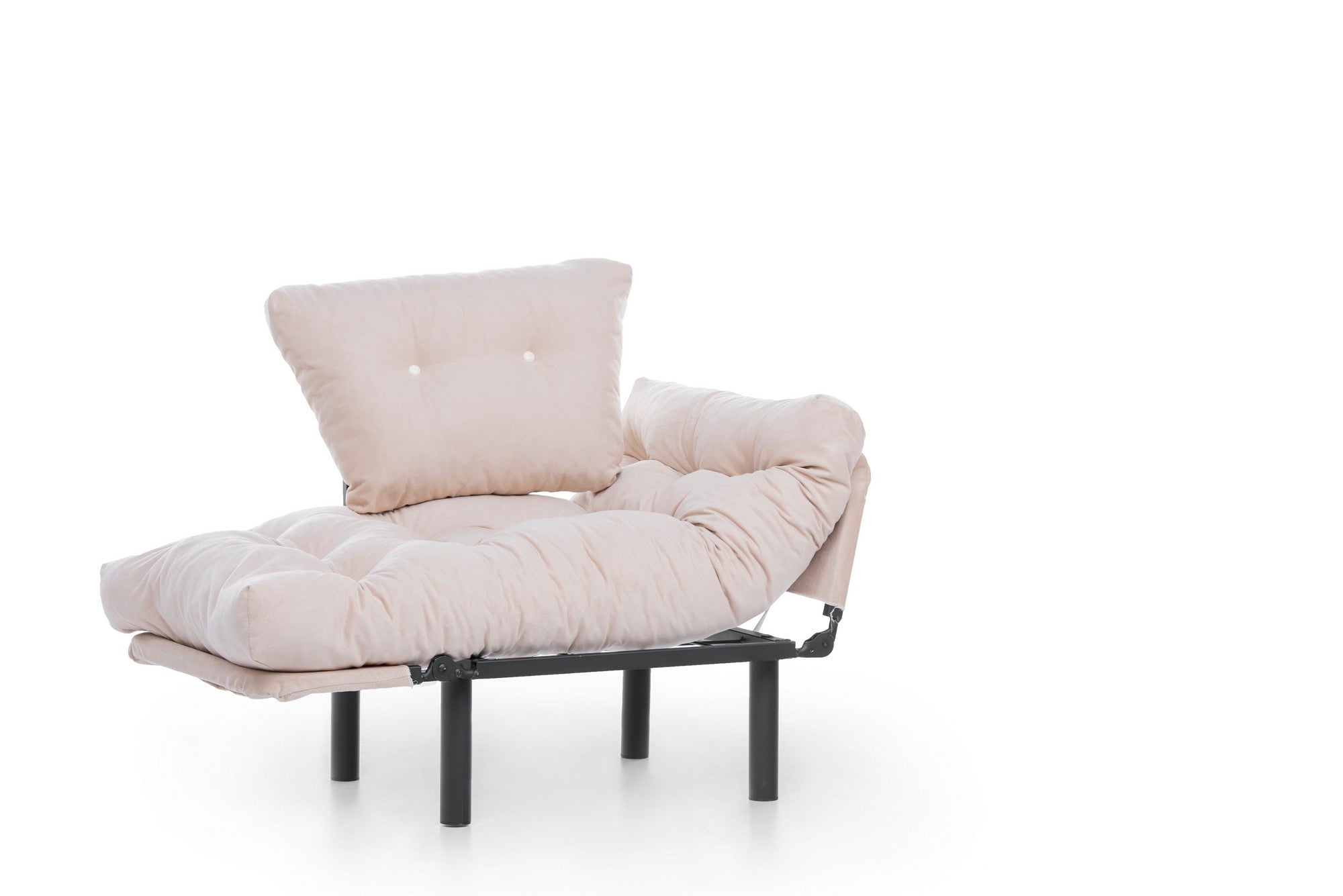 Poltrona moderna – 95 x 85 x 70 cm – Creme – Poliéster