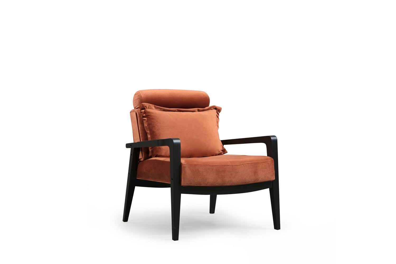 Poltrona – 77x90x84 cm – cor canela – madeira de faia