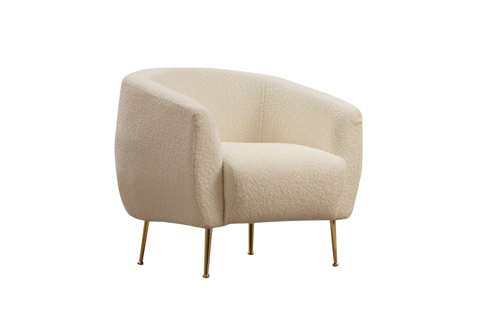 Poltrona Elegante – 70 cm x 82 cm x 80 cm – Creme – Madeira de Faia e Aglomerado