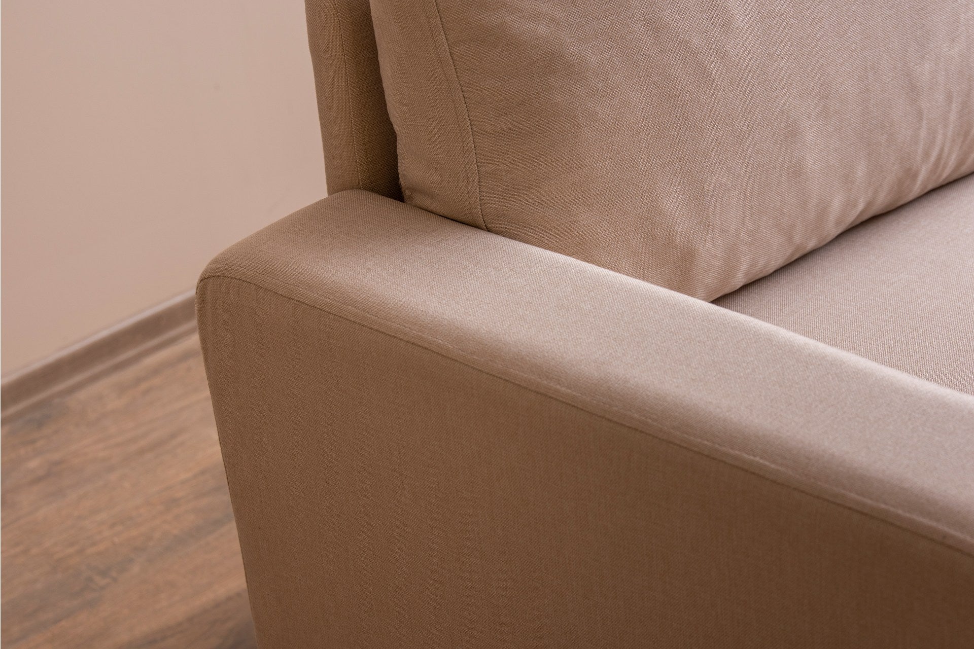 Sofá elegante de 2 lugares, cor creme, 180 cm de largura | Estrutura 100% metálica, tecido 100% poliéster | Almofadas de espuma de alto DNS e fibra de silicone | Perfeito para salas de estar modernas