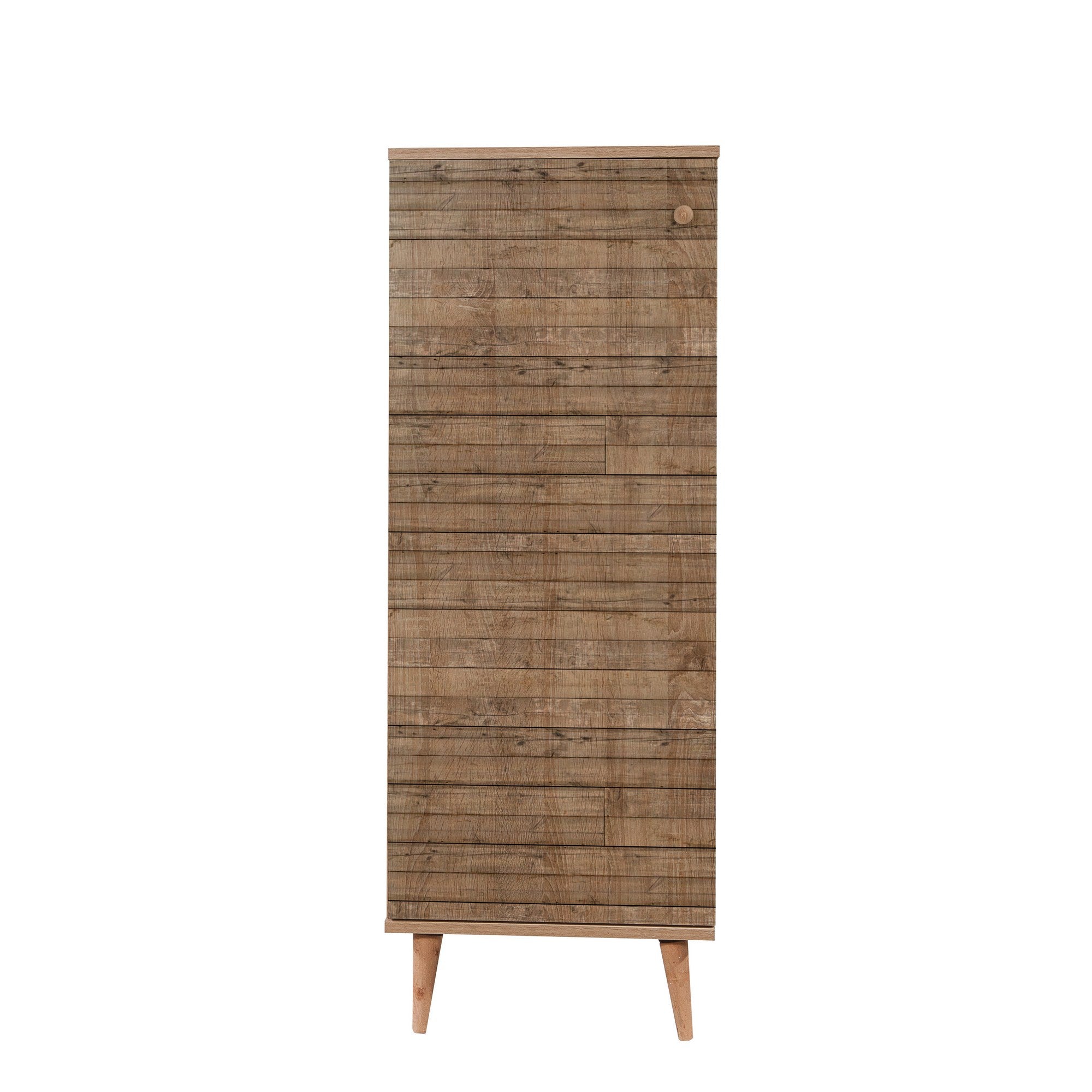 Sapateira moderna – 50 x 135 x 38 cm – Carvalho Sonoma – Melamina
