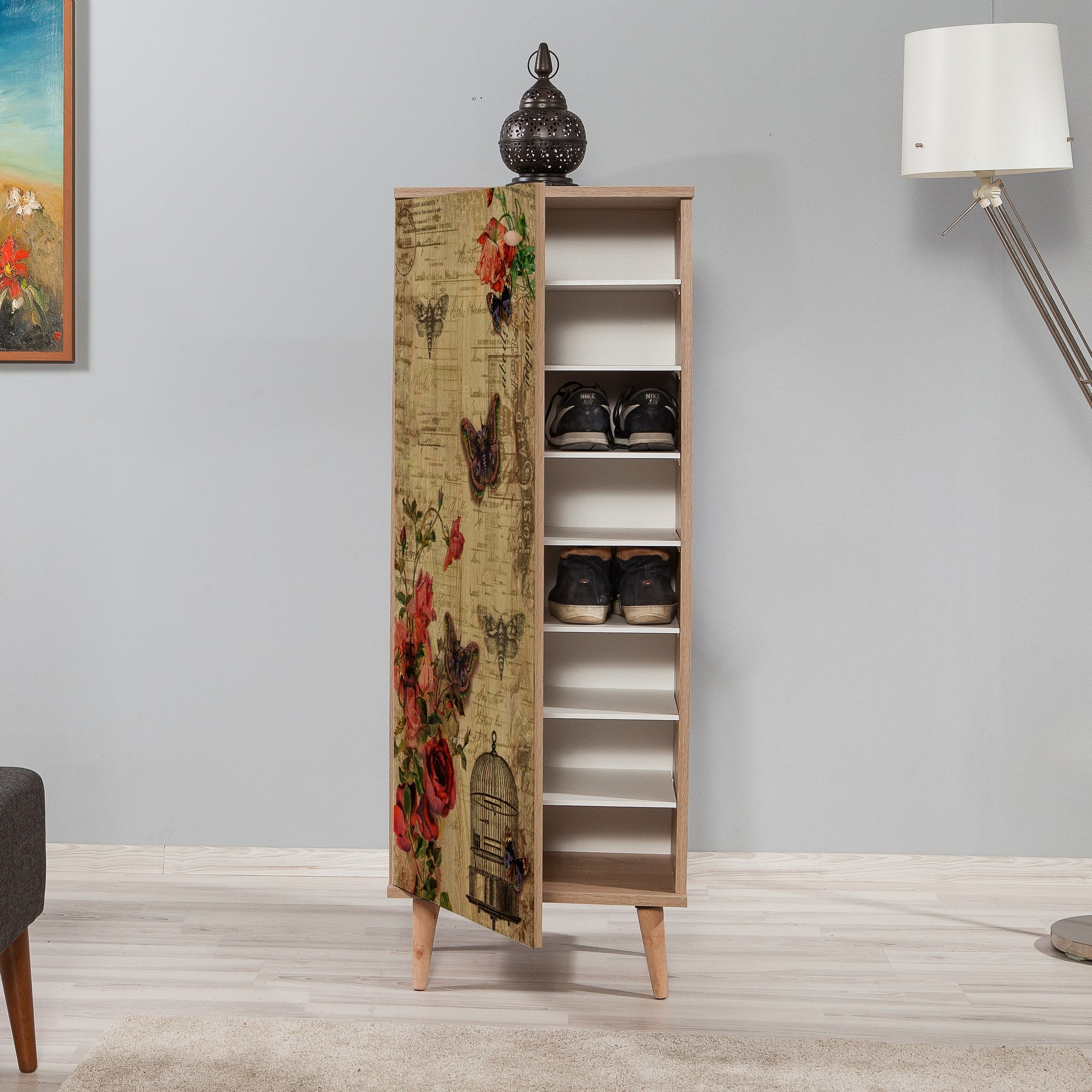 Sapateira – 50 x 135 x 38 cm – Carvalho Sonoma – MDF revestido em melamina